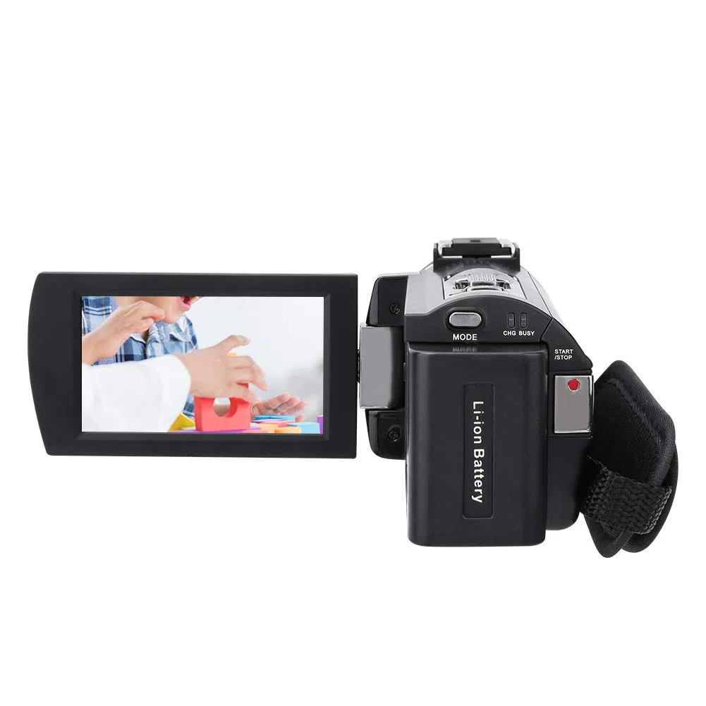 JUMZ Videocamera Vlogging, videocamera Mini DV con riconoscimento facciale per per Regali di Compleanno per Le Vacanze per Adolescenti, Bambini, Principianti(Occhiali Standard + teleobiettivo)
