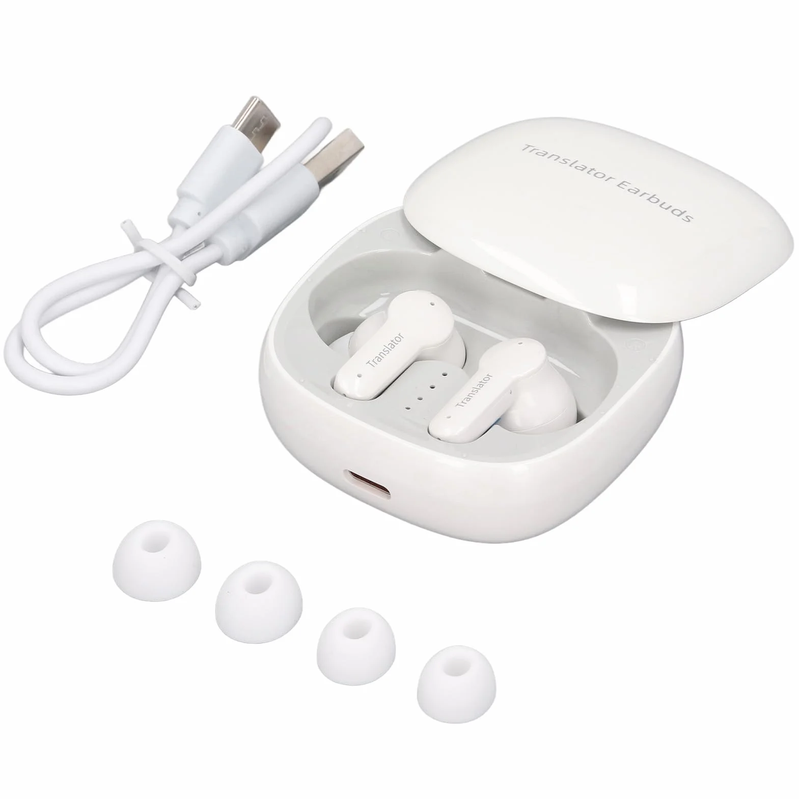 Generic Auricolari per Traduttori Auricolari per Traduzione Simultanea con Riduzione del Rumore Bluetooth 5.0 Wireless per Viaggiatori