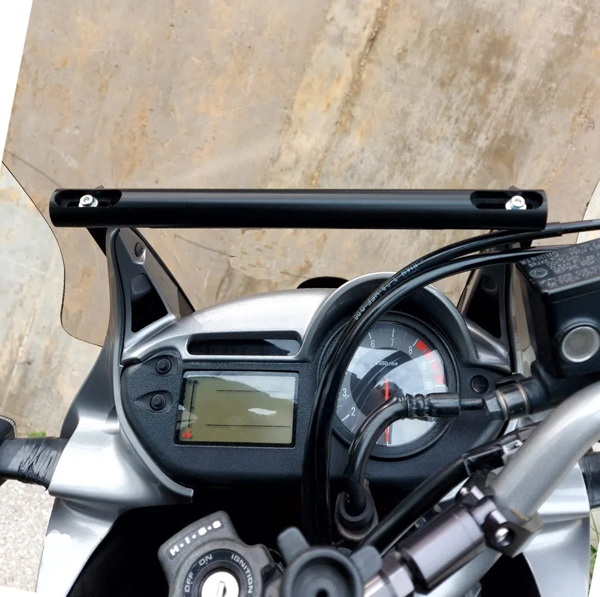 Staffa fissaggio per smartphone/GPS compatibile con Honda XLV700 Transalp 2008-2011