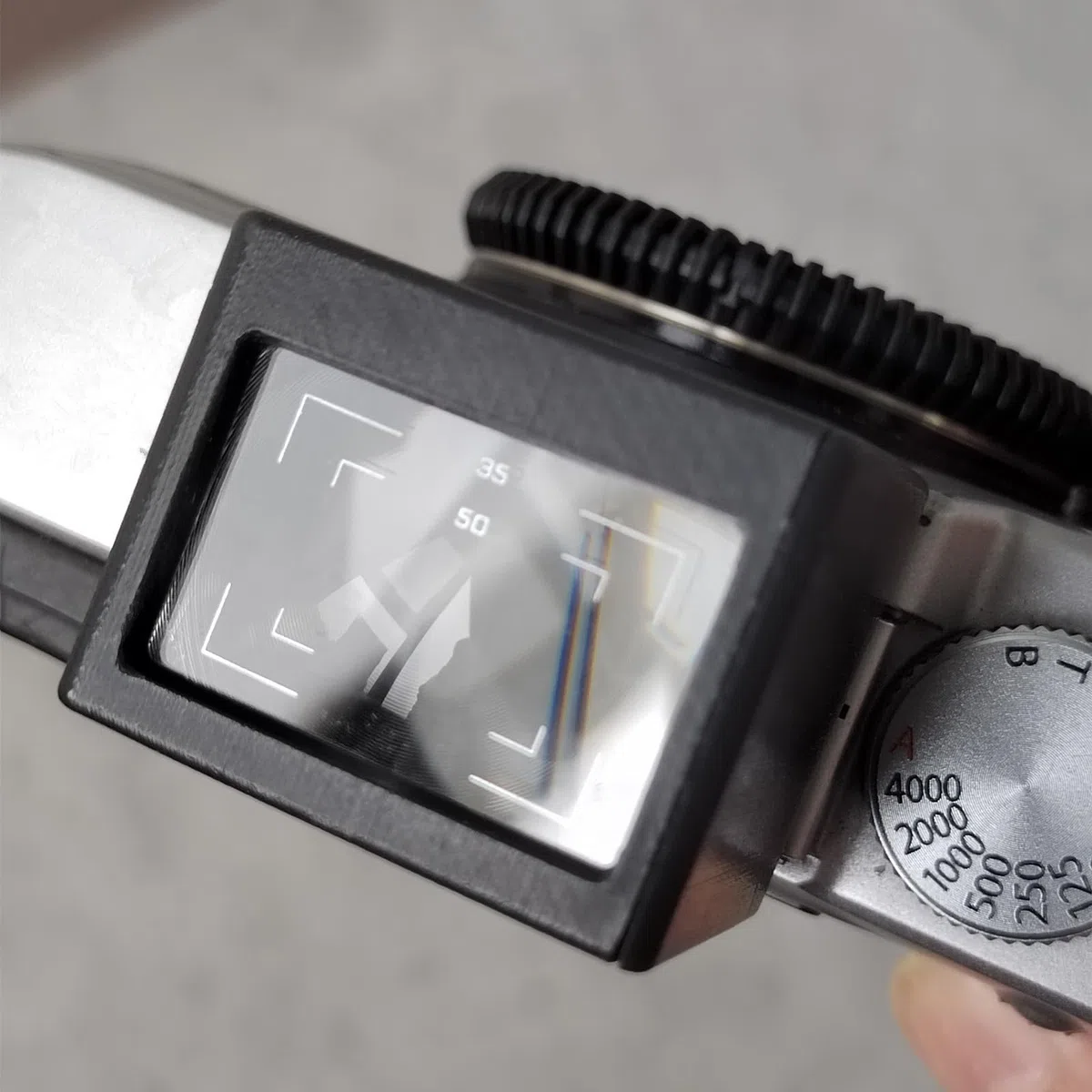 Mirino a livello della vita della fotocamera, mirino ottico esterno a livello della vita, parte 28 mm (telaio 35/50)