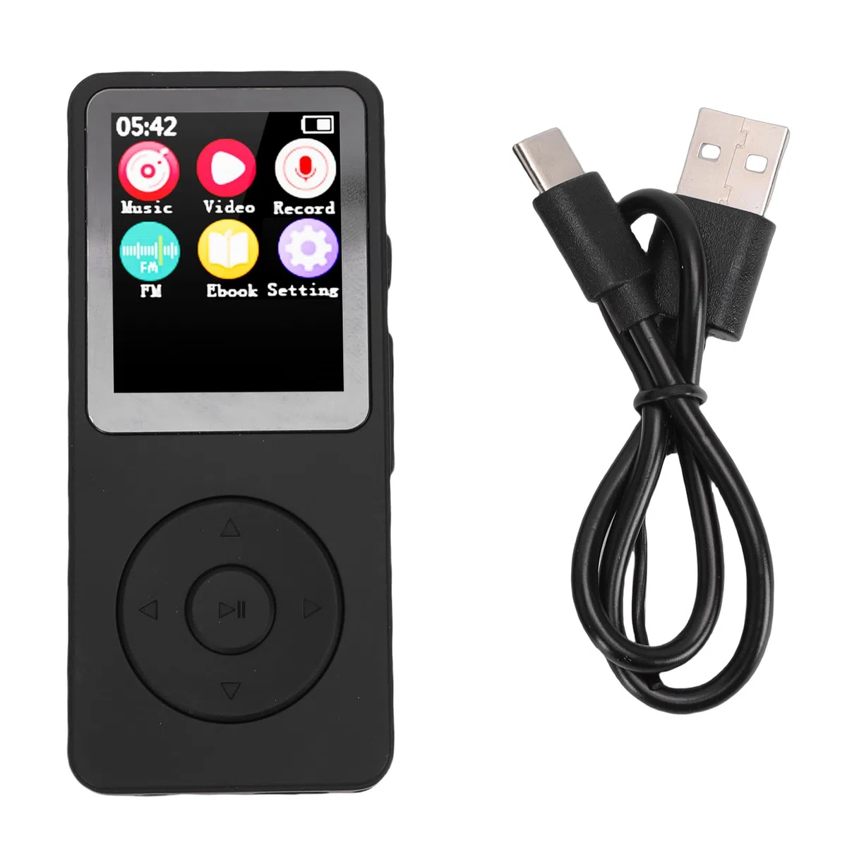 CHICIRIS Lettore MP3, Lettore Audio Bluetooth 5.4 con Schermo LCD da 2,4 Pollici, Musicale Compatto per Viaggi Sportivi, Bambini e Anziani (Con scheda di memoria da 128 GB)