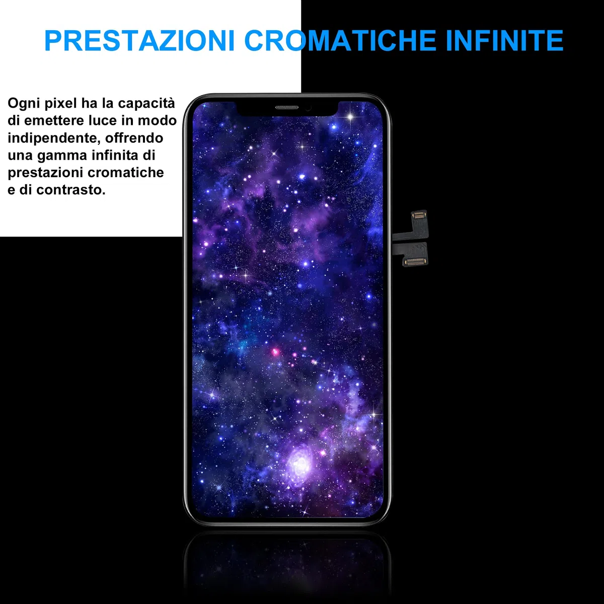 OLED Schermo iPhone 11 Pro Max, Schermo di Ricambio Display iPhone 11 Pro Max OLED per il Modello A2161, A2220, A2218