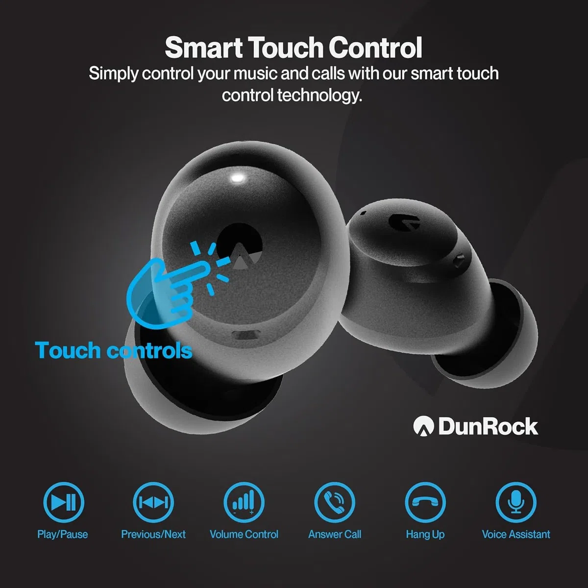 Pop Auricolari In-Ear Bluetooth 5.2 con ANC Ibrido, Modalità Trasparenza, App, 32h Batteria, 6 Microfoni ENC, Touch, USB-C, True Wireless per Chiamate, Sport e Viaggi – Nero