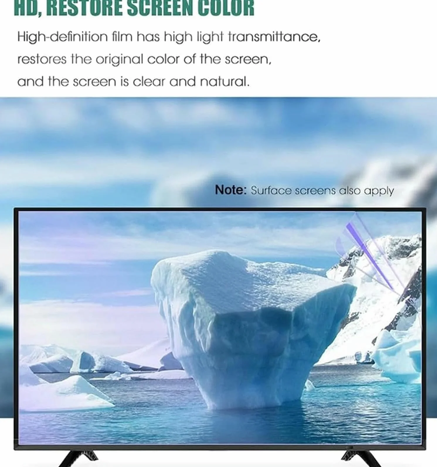 protezione per schermo TV, Antiriflesso opaco da 75 pollici