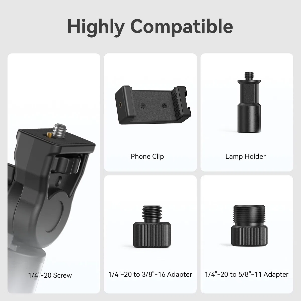 SMALLRIG Staffa per Fotocamera da Tavolo Live, Supporto da Tavolo per Telecamera Sopraelevata con Braccio Flessibile Staccabile, Morsetto a C da Tavolo per Fotografia Videografia dal Vivo - 4456