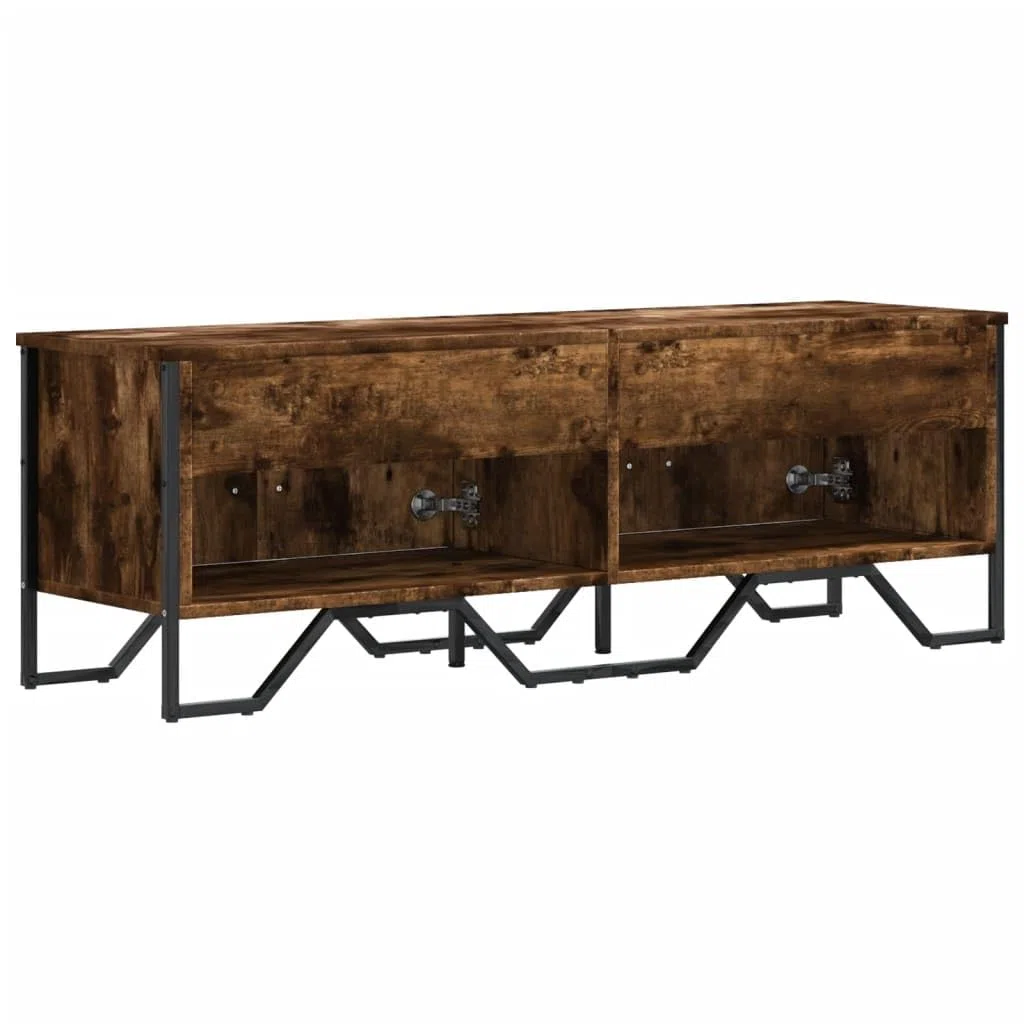 vidaXL Mobile Porta TV Rovere Fumo 122x34x41 cm in Legno Multistrato