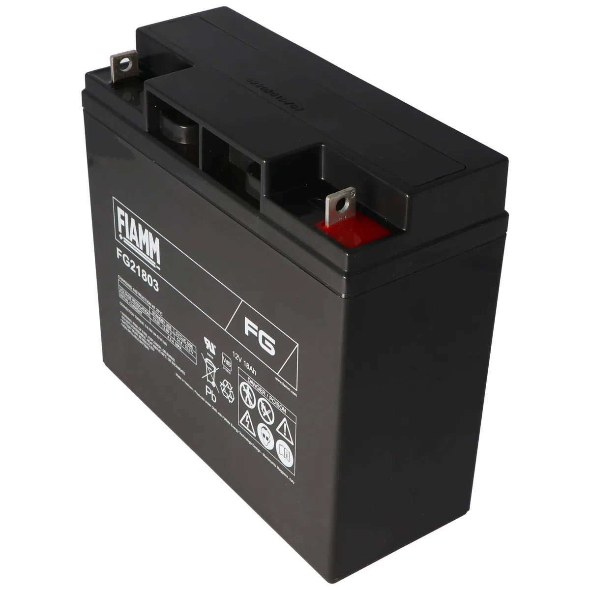 FIAMM Batteria al piombo ricaricabile FG21803, 12 V, piombo acido [batteria al piombo]