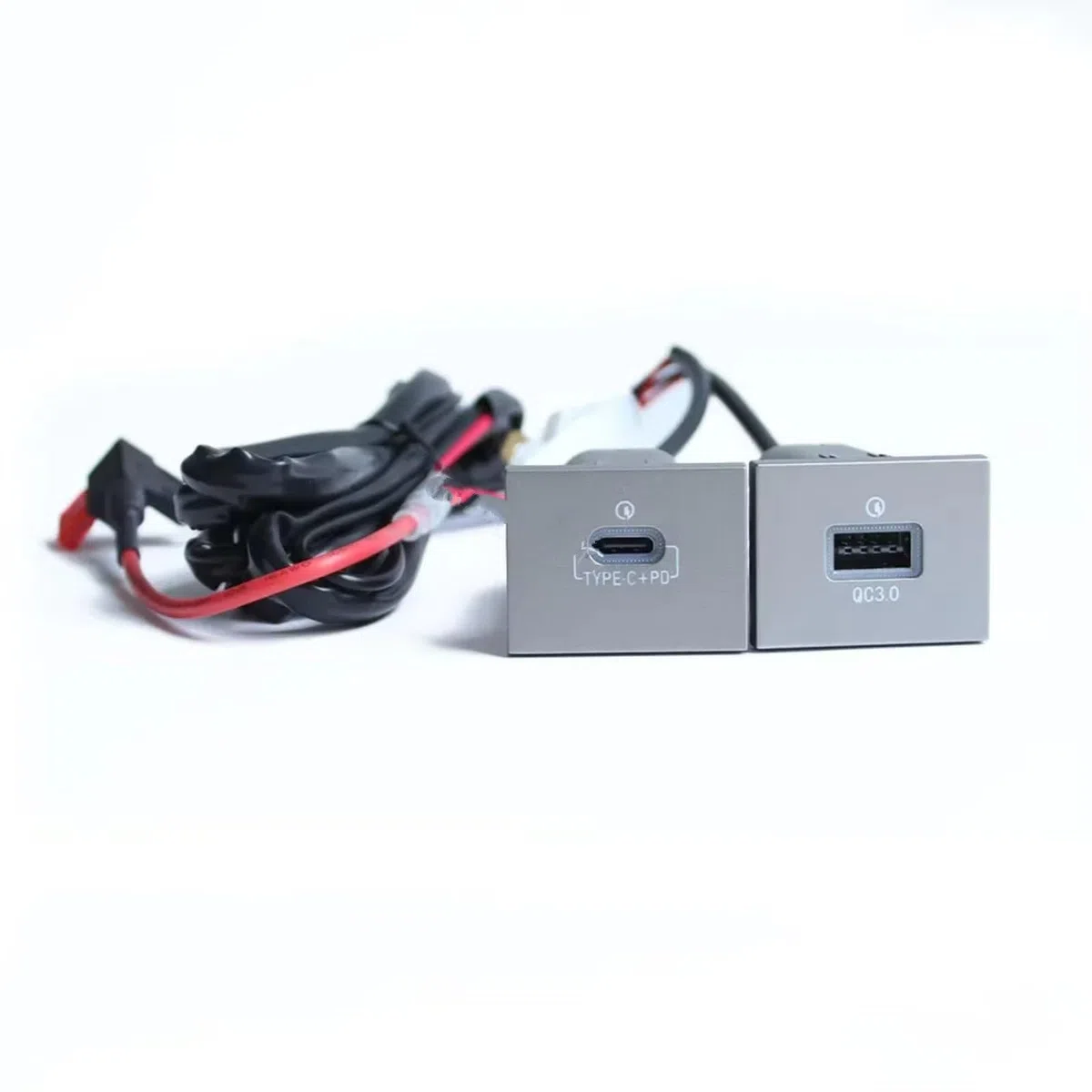 Adattatore Presa USB Console Centrale Porta USB Compatibile Con Ford Per Focus 2 Per Mk2 2009 2010 2011 12V 24V Auto Caricabatterie PD Ricarica Rapida QC3.0