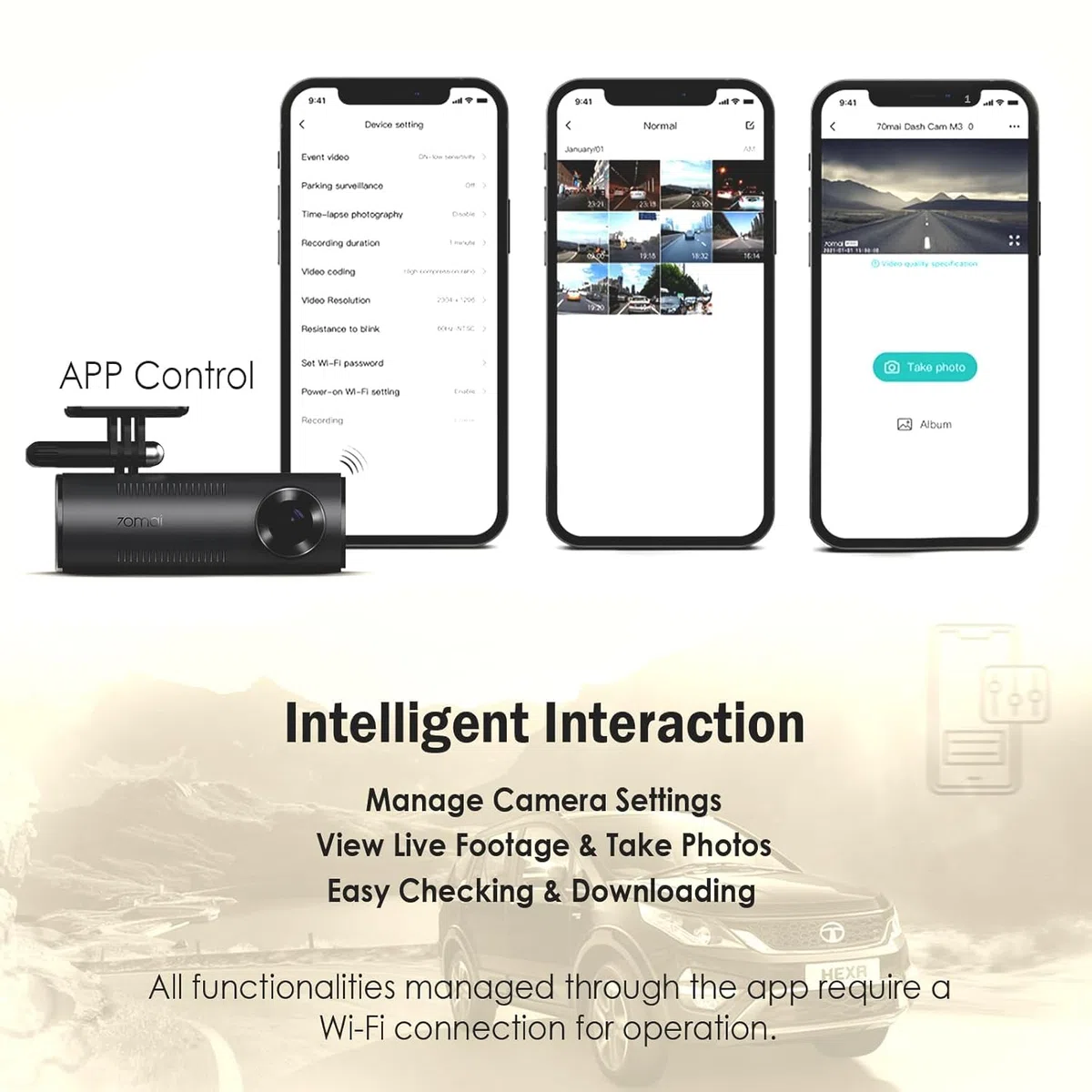 70Mai M310 Dash Cam Dark Gray (6971669783242)