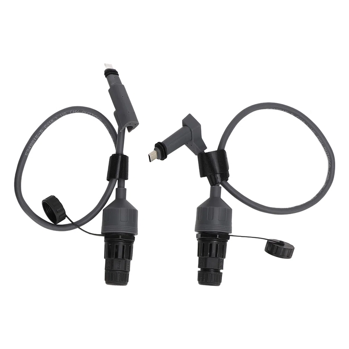 Aramox Adattatore per Cavo Ethernet SPX Connettore per Cavo SPX in PVC da 18,7 Pollici con Alimentatore POE Segnale Stabile Facile Installazione per Uso Esterno