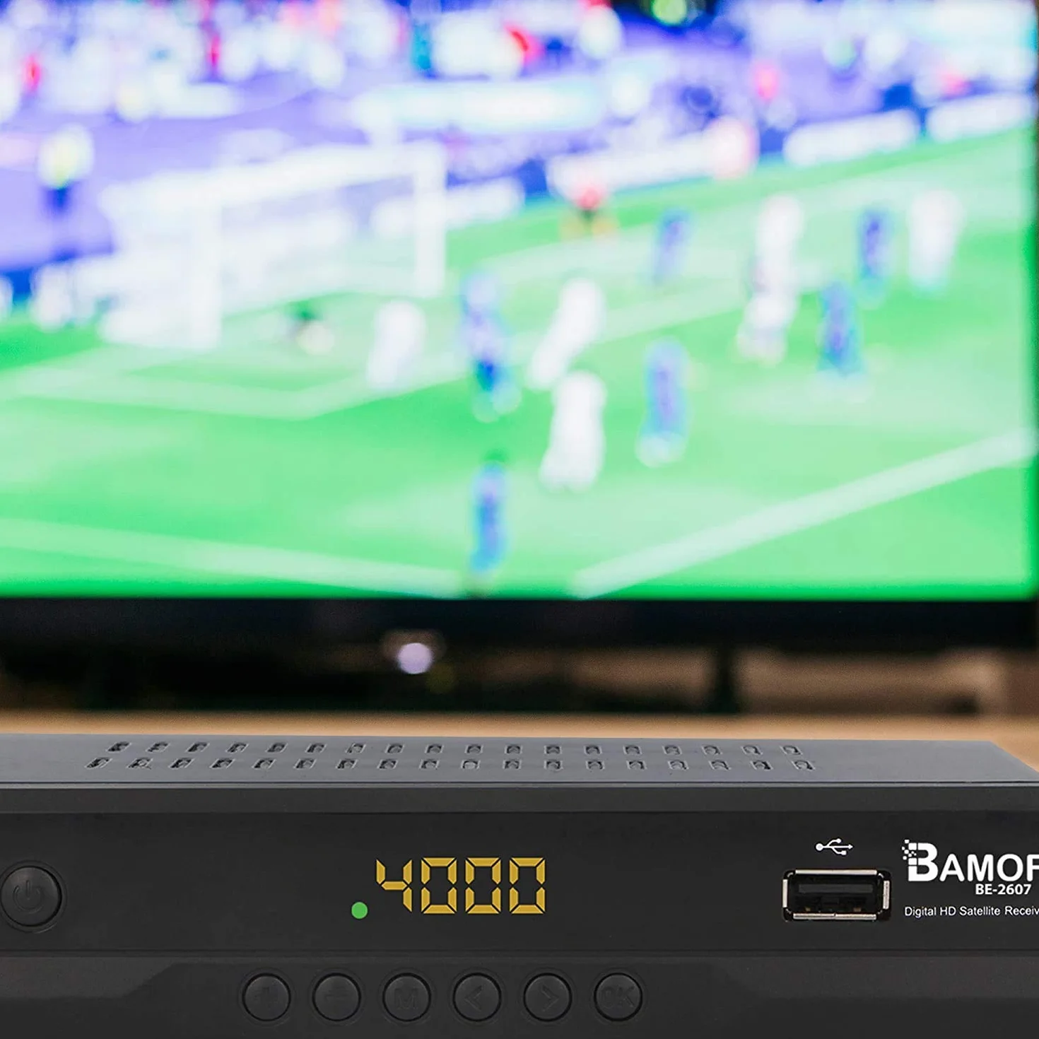 Bamof BE-2607 - Ricevitore satellitare digitale (HDTV, DVB-S/S2, HDMI, SCART, 2 x USB 2.0, Full HD 1080p) [Preprogrammato per Astra Hotbird Türksat] [Classe energetica A+++]