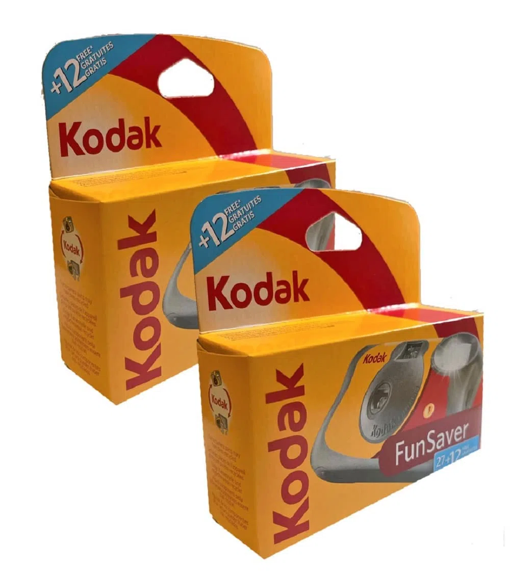 KODAK 2 fotocamere usa e getta da 1 A Photo Portst, Fun Saver/Wedding Camera per feste, 27 + 12 scatti (ISO 800, 35 mm)
