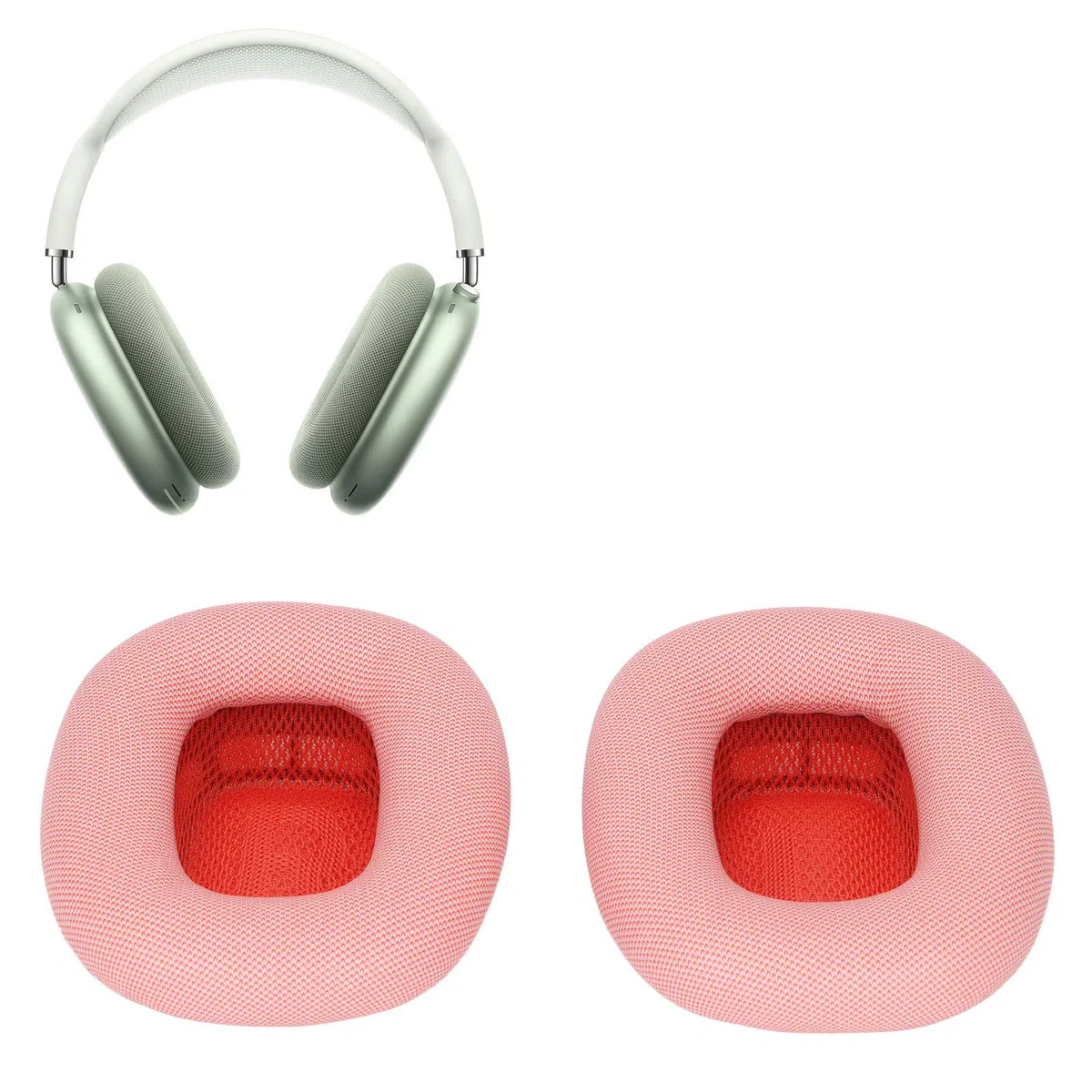 Memory Foam Protein Leather Cuscinetti Auricolari di Ricambio per MAX - Copri Orecchie per Cuffie Morbidi e Confortevoli (Rosa)