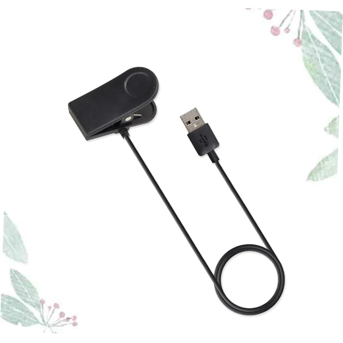 Gatuida 3pezzi Caricatore Per Orologi Smart Con Clip Di Ricarica Cavo Per Vivoactive Hr Ricarica Veloce e Prestazioni Stabili Design Compatto e Leggero Per Ufficio e Viaggi
