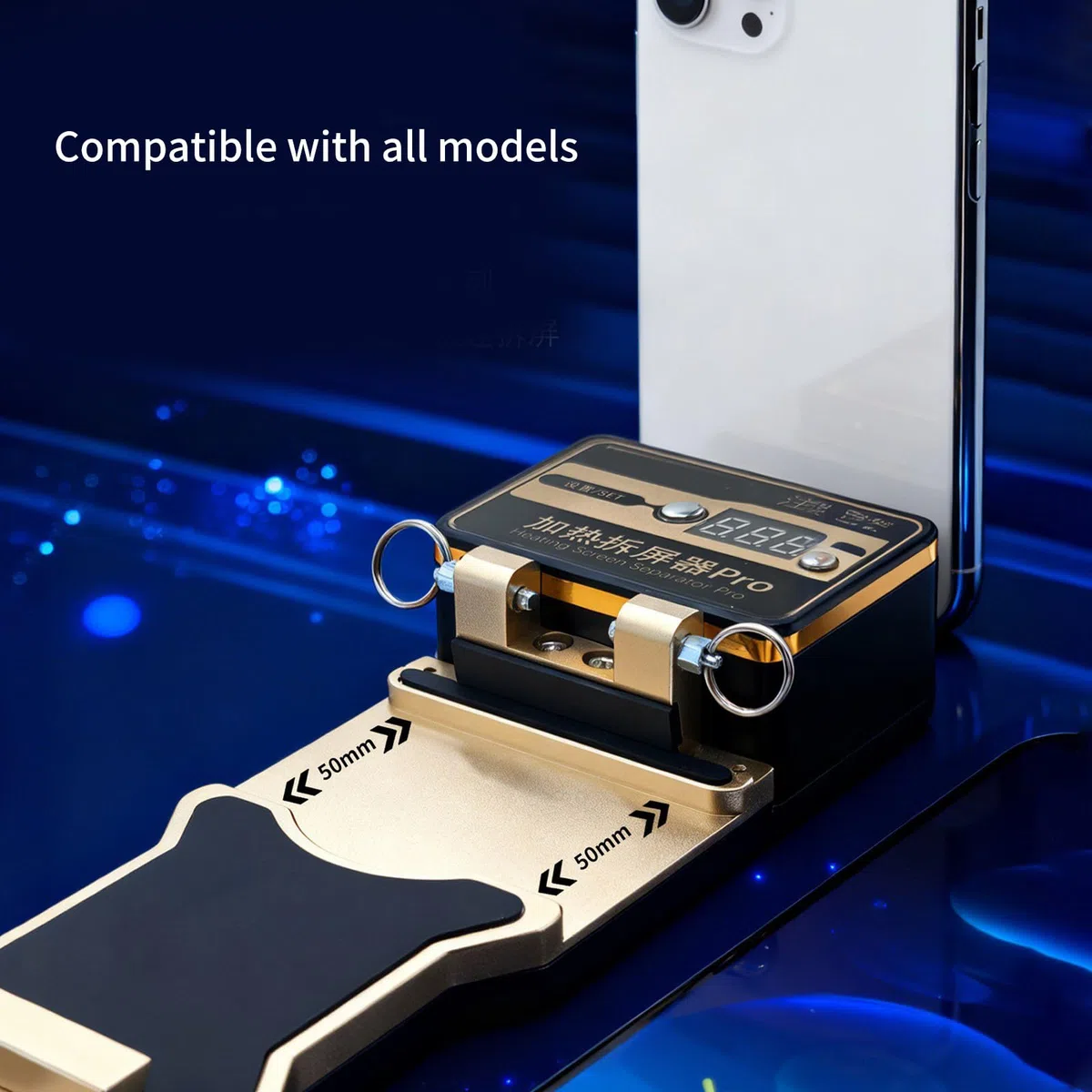 Strumento di apertura dello schermo LCD riscaldato per il separatore dello schermo di riparazione del telefono con forte strumento di separazione del metallo di aspirazione