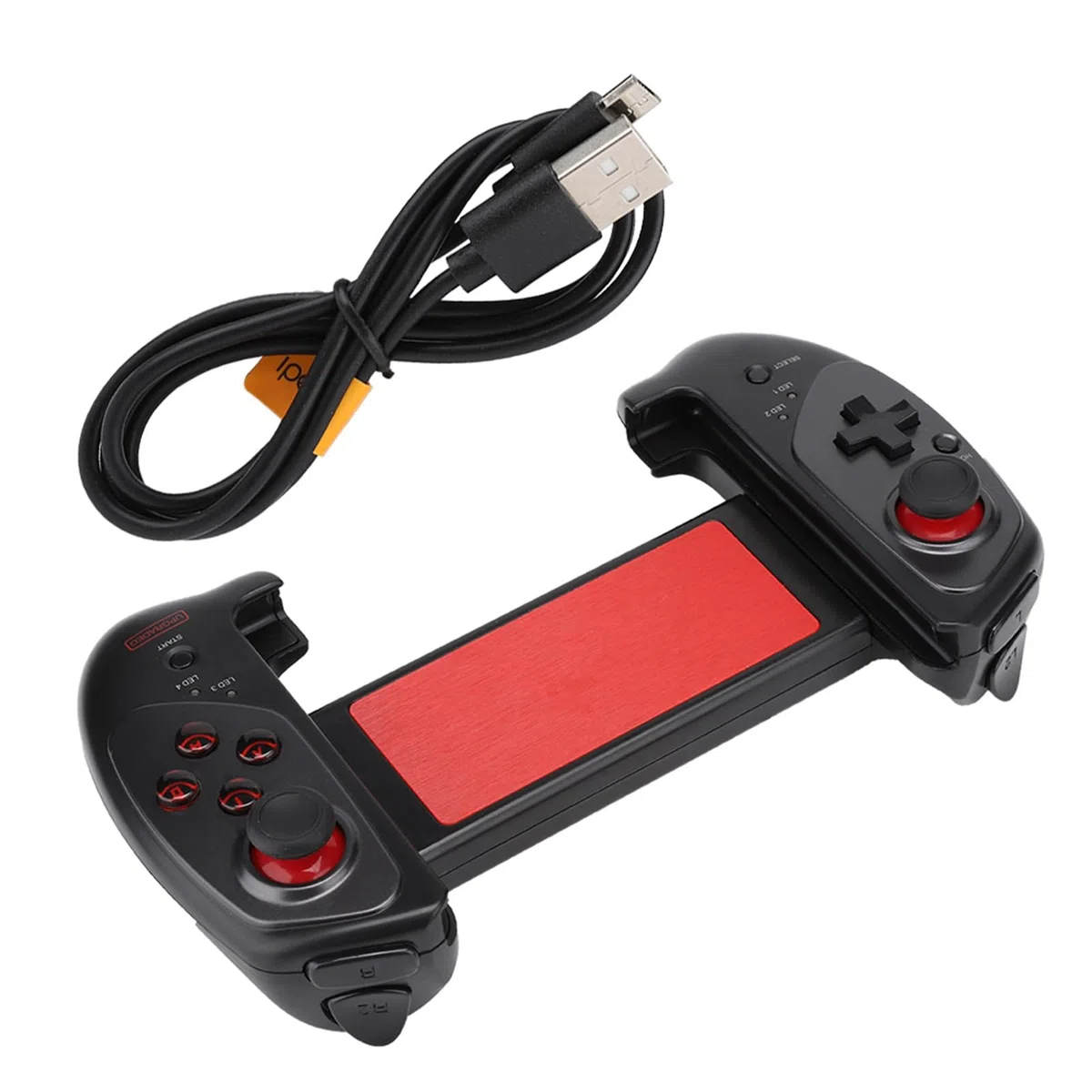 ANGGREK Controller di Gioco, Joystick Wireless Bluetooth Gamepad con Design Telescopico Fino a 280mm Impugnatura Comfortevole Supporto Android IOS Gioco Diretto