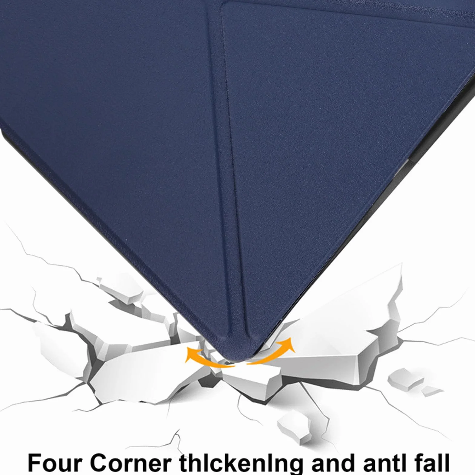 Copertina per Libro in Pelle PU Sottile e Leggera, Copertura Automatica da 10,2 Pollici con Portapenne per Kindle Scribe 2024 2022 (BLUE)
