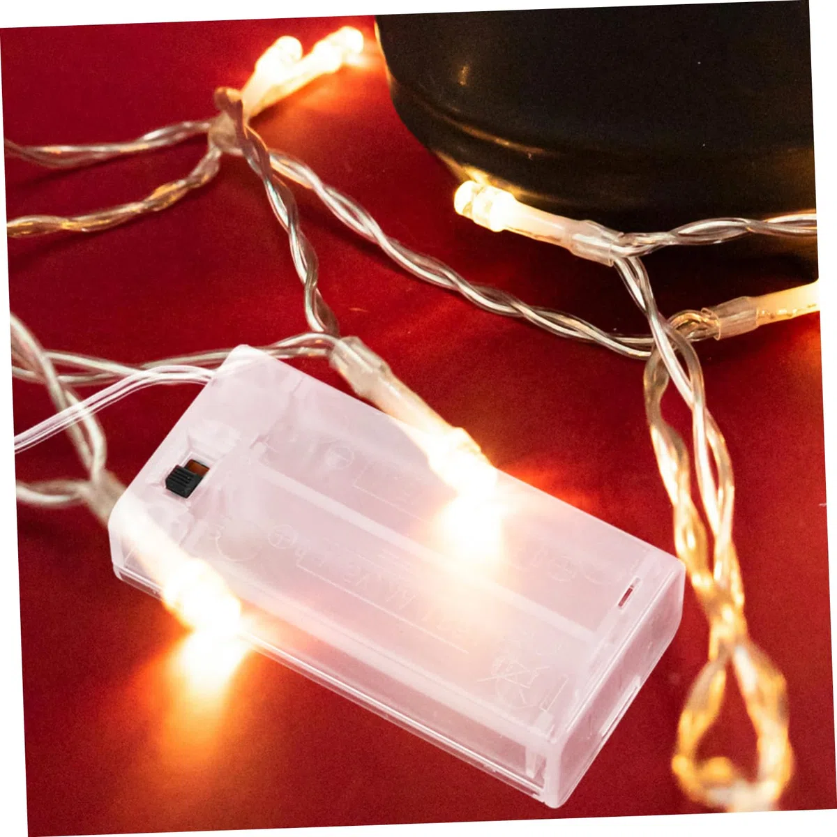 POPETPOP 5 Set Scatola Portabatterie A Corda Leggera Portabatterie Vuoto Custodia Della Batteria Guscio Della Batteria Aa Portabatteria in Plastica Addominali Transparent 10 Pezzi * 5