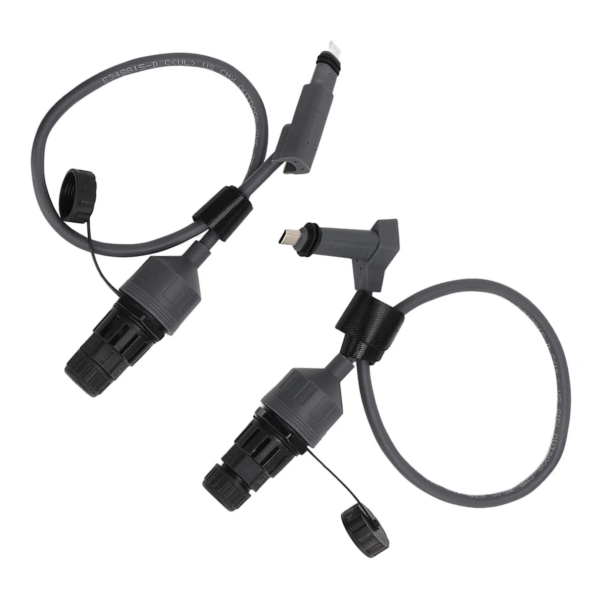 Aramox Adattatore per Cavo Ethernet SPX Connettore per Cavo SPX in PVC da 18,7 Pollici con Alimentatore POE Segnale Stabile Facile Installazione per Uso Esterno