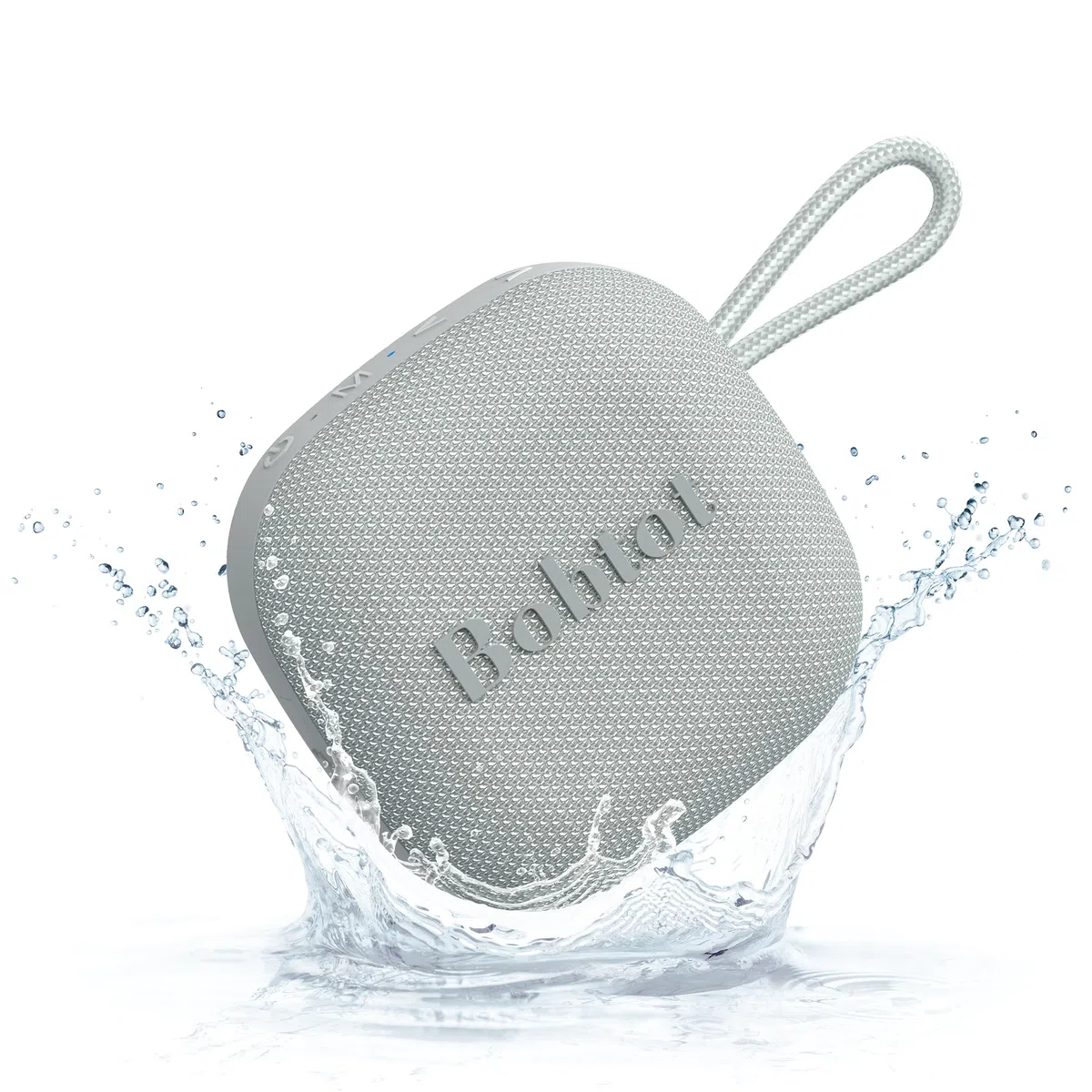 Bobtot Altoparlanti Bluetooth portatili, wireless, IPX7, impermeabile, mini altoparlante da doccia con suono stereo forte, 16 ore di riproduzione, bassi ricchi, TWS, microfono integrato, dimensioni