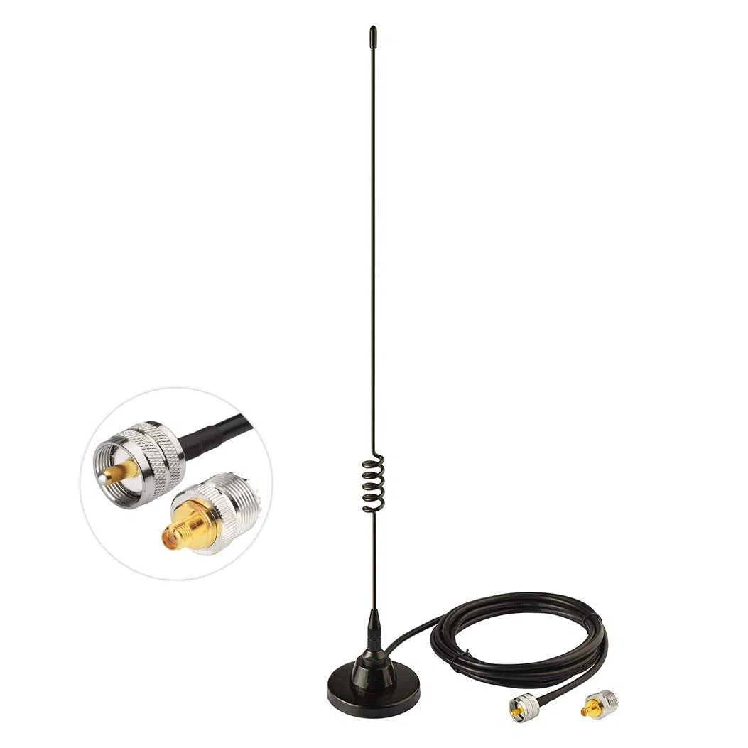 Bingfu Antenna VHF UHF Veicolare Bibanda 144Mhz 430Mhz Base Magnetica Maschio PL259 per BTECH ICOM Midland TYT AnyTone Radio Amatorial