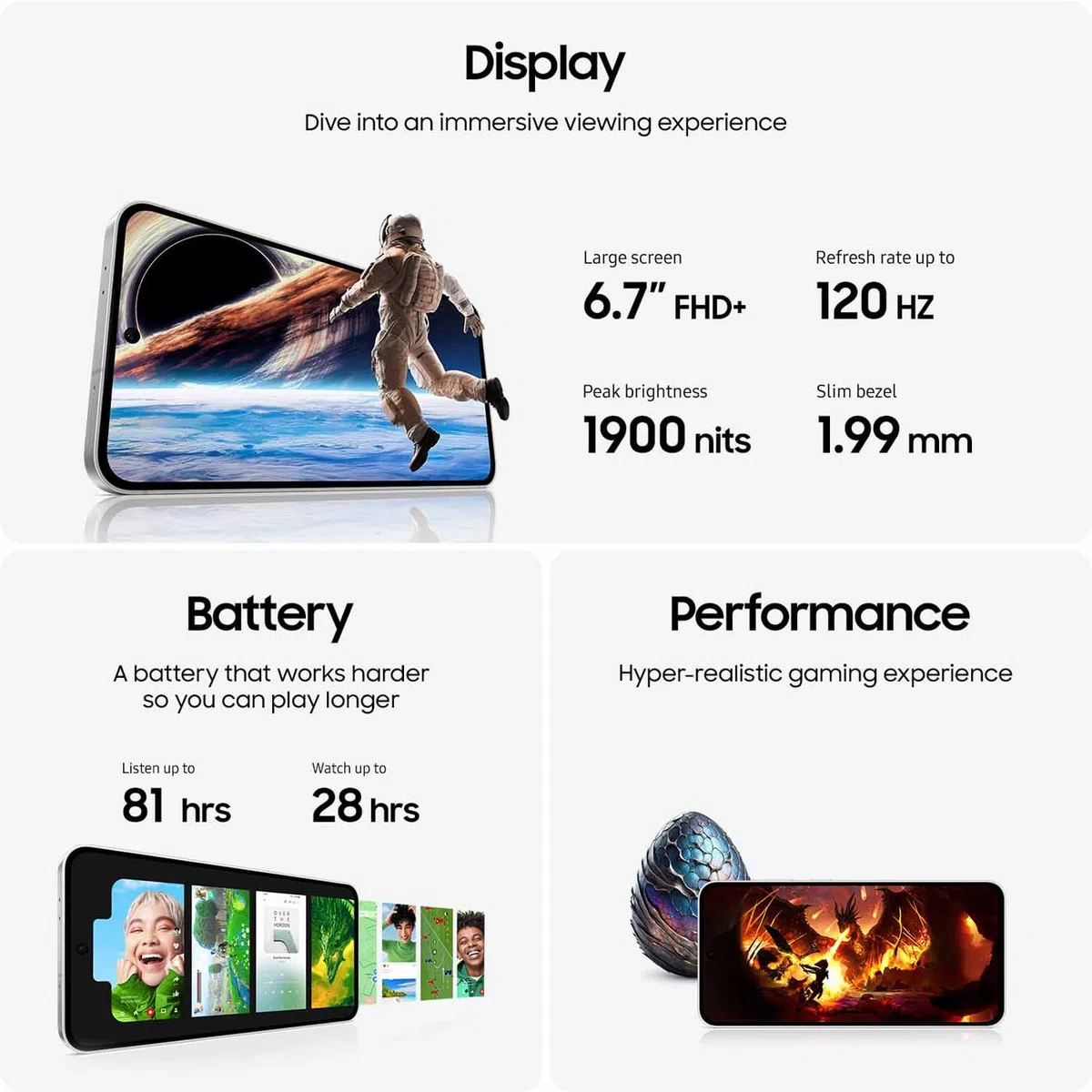 Samsung Galaxy S24 FE 8+128GB Graphite (Ricondizionato)