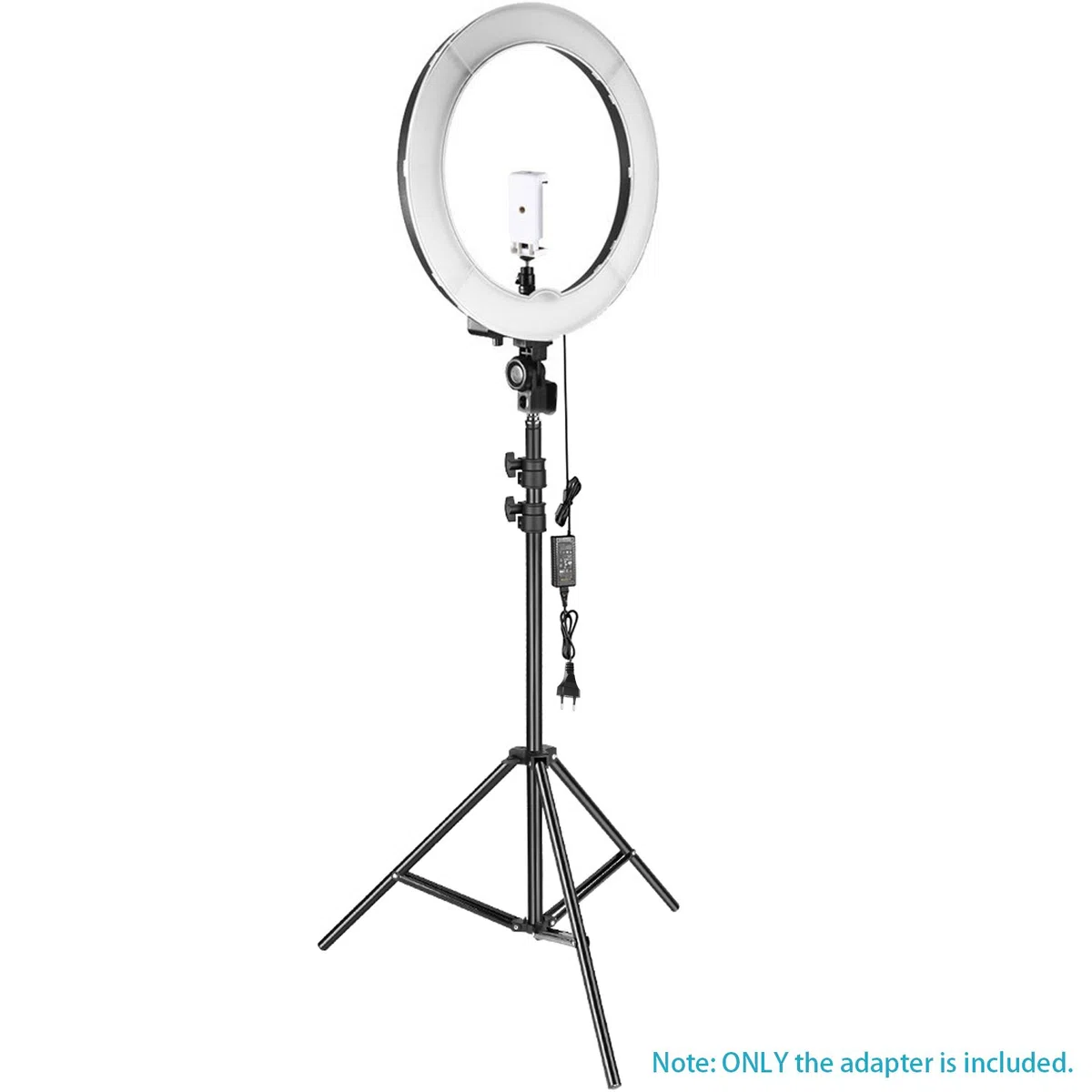 Neewer Adattatore d’Alimentazione AC 220V a DC 15V con Cavo d’Alimentazione 5A Output per Luce Anulare da Studio (Nero)