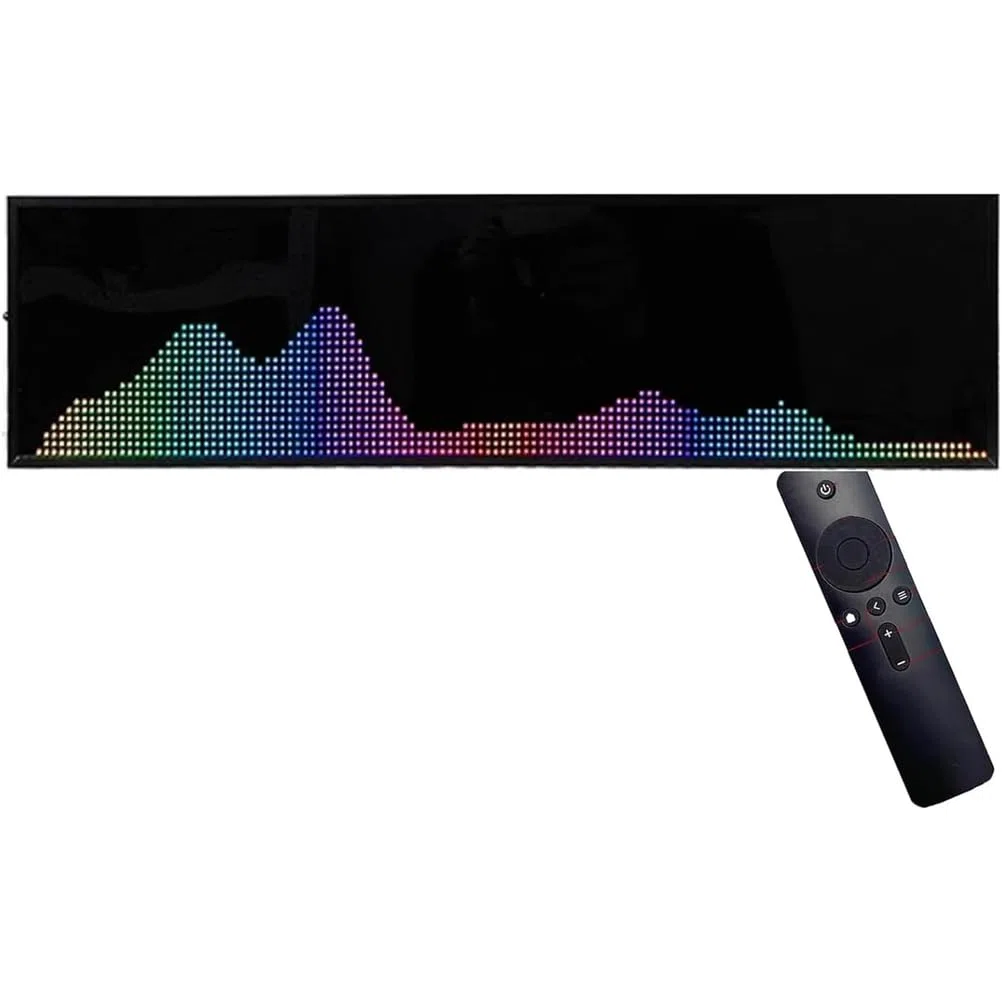 Display A Spettro Musicale A LED, Equalizzatore E Indicatore di Spettro, 36 Stili di Visualizzazione E 4 Bande Frequenza, 2 Metodi Controllo E Funzionamento Semplice per Appassionati di Audio