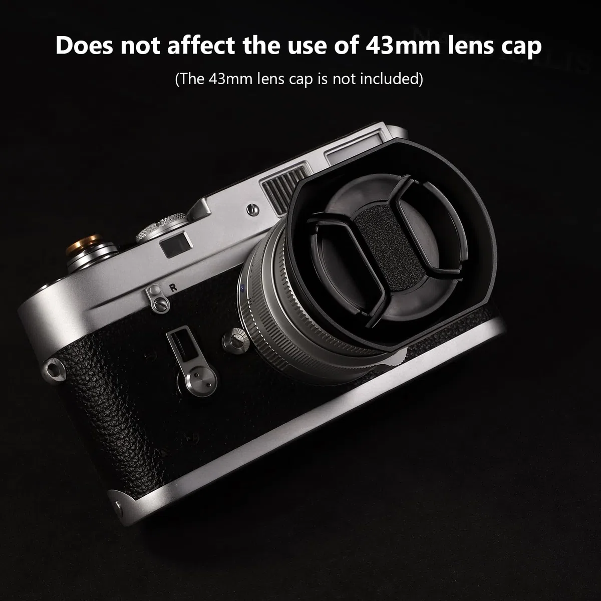 Haoge LH-ZV02MB Paraluce quadrato in metallo per Voigtlander Nokton 35mm f/1.4 II, 40mm f1.4,50mm f1.5 II 28mm f1.5 VM Mount,Carl Zeiss Biogon T* 35mm f2 ZM, 2.8/35 35mm f2.8 ZM, 50mm f2.8 ZM, 50mm f2
