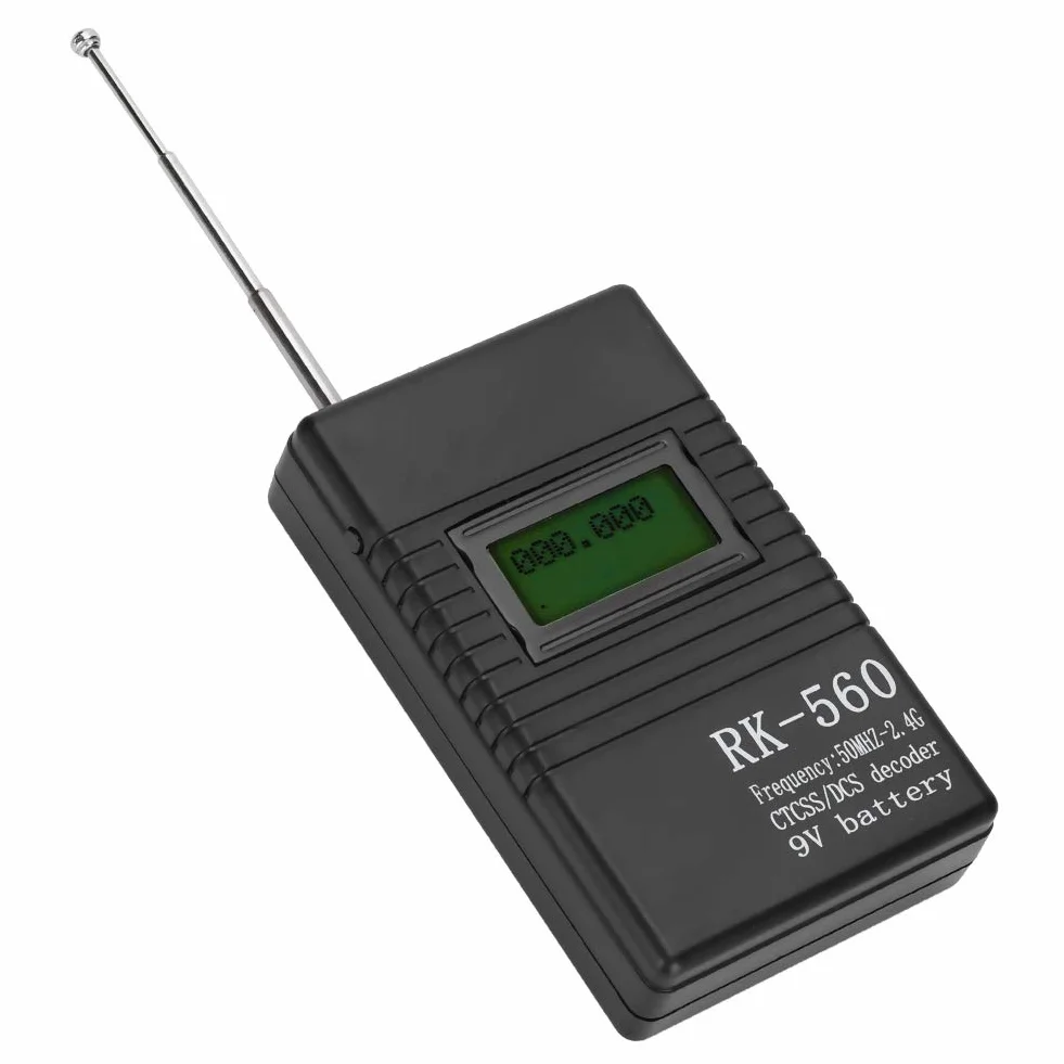 Contatore di frequenza da 50 MHz-2,4 GHz, misuratore di frequenza radio portatile, con antenna, misuratore di frequenza portatile, adatto per DCS e test CTCSS