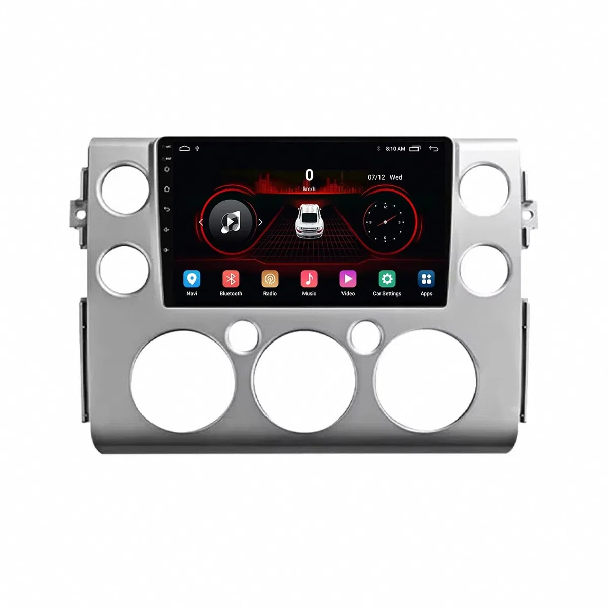 Autoradio Car Navigation per Toyota FJ Cruiser J15 2006-2020 Wireless Carplay Android Auto Stereo Auto Bluetooth Ips con Pantalla Táctil con Gps, 8 Nucleo 4G+64G