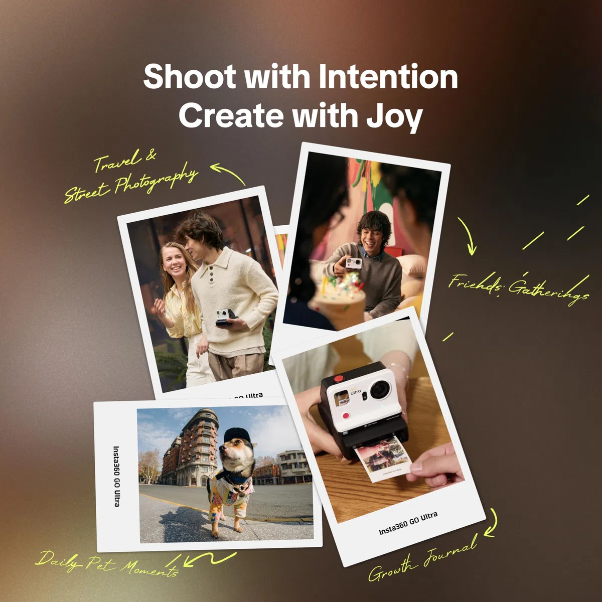 PGYTECH FunCam Custodia per Insta360 GO Ultra, Case Protettivo Vlog a Sgancio Rapido Magnetico con Specchio Selfie e Cordino, Cover Antigraffio