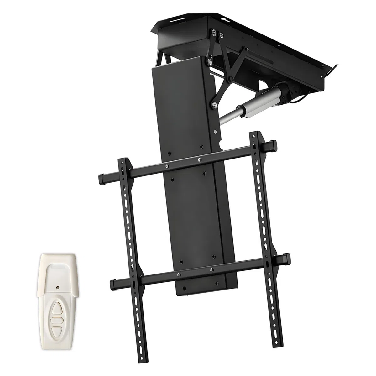 Supporto TV a Scomparsa, Supporto TV a soffitto, Sollevatore TV Elettrico telescopico, Ribaltabile da 0 a 75°, Compatibile con TV universali da 32-65/50-90 Pollici 50to90InchTVs