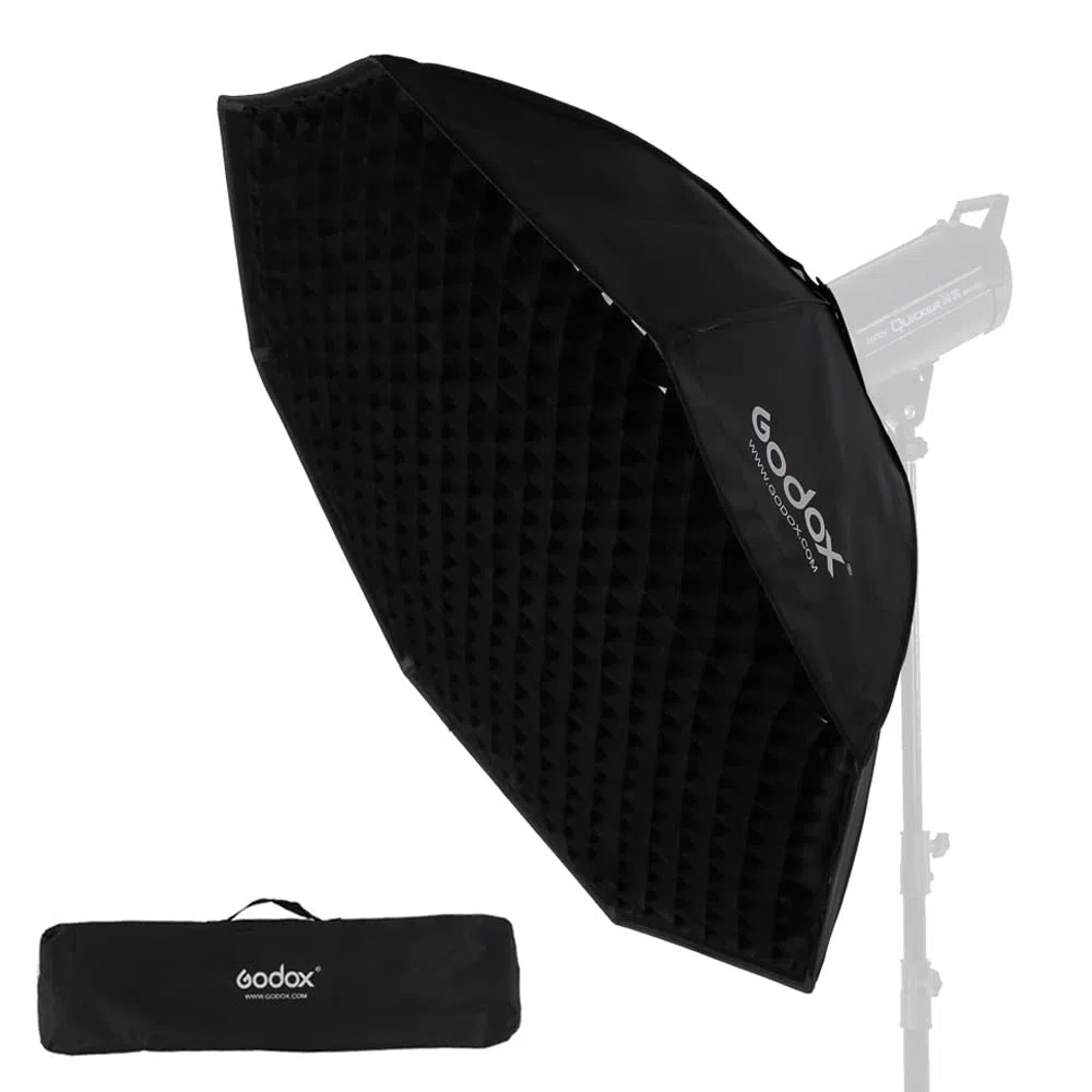 Godox SB-FW140 cm Octagon Softbox cHoneycomb Grid Softbox con Bowens Mount Studio Strobe Flash Luce per Ritratto Prodotto Fotografia Studio Flash