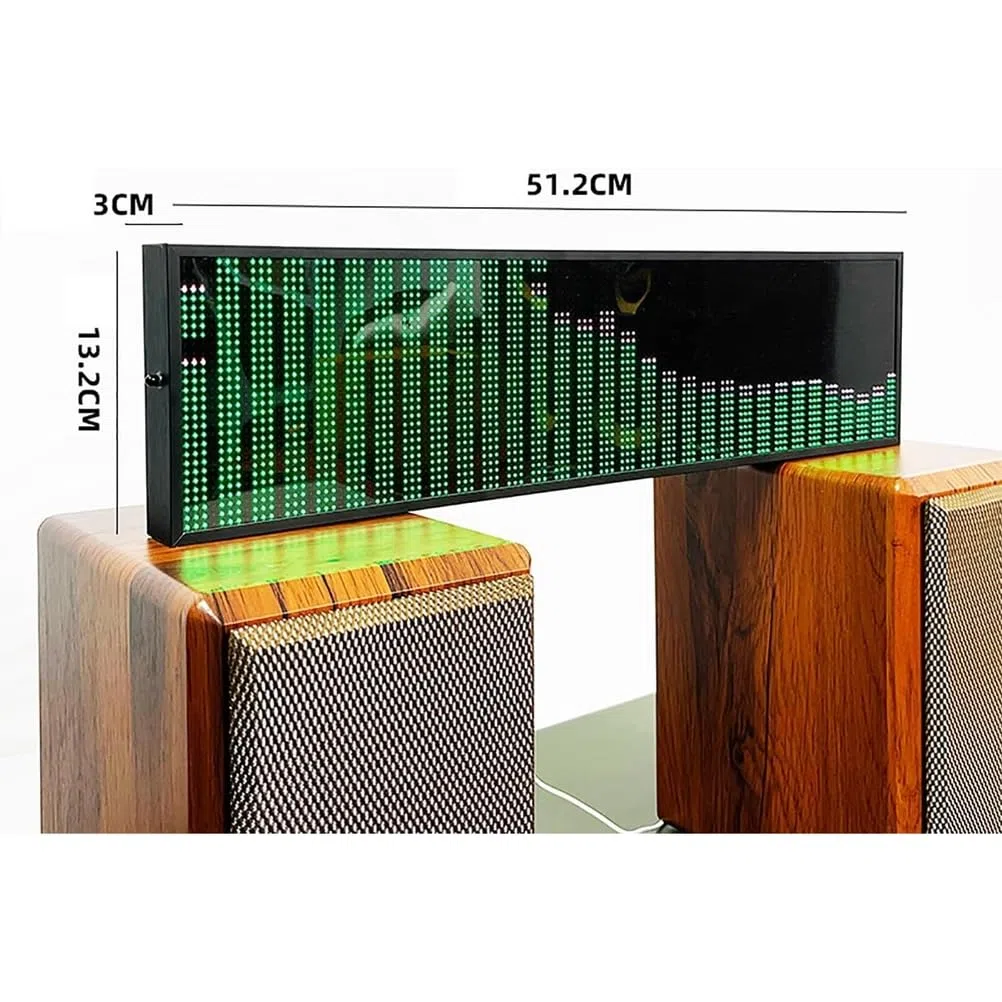 Display A Spettro Musicale A LED, Equalizzatore E Indicatore di Spettro, 36 Stili di Visualizzazione E 4 Bande Frequenza, 2 Metodi Controllo E Funzionamento Semplice per Appassionati di Audio