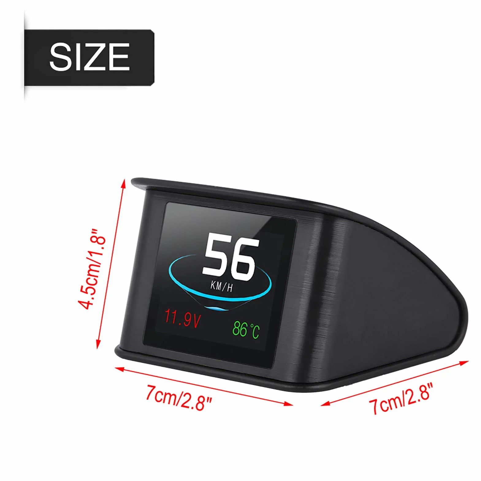 Obd Head Up Display P10 Hud Car Video P10 Universal Car Hud Head Up Display Obd2 Avviso velocità Rpm Consumo Carburante Proiettore
