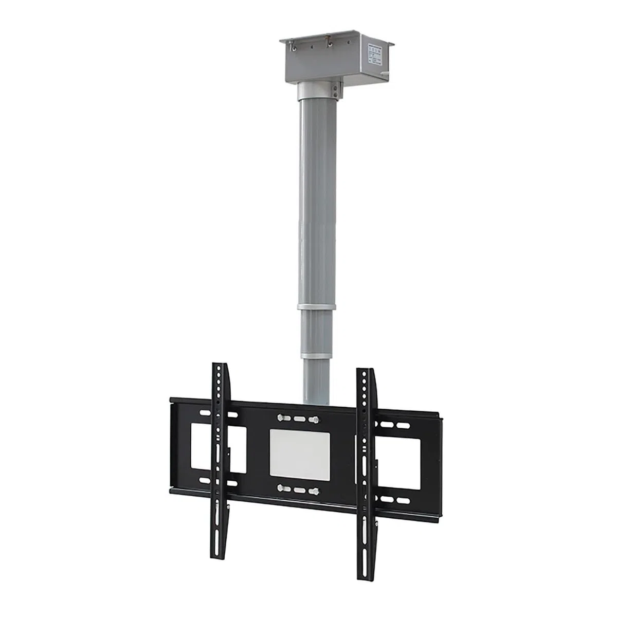 Supporto da soffitto per TV elettrico, supporto motorizzato da parete con telecomando, ribaltabile a 90°, adatto per TV da 26 a 70 pollici