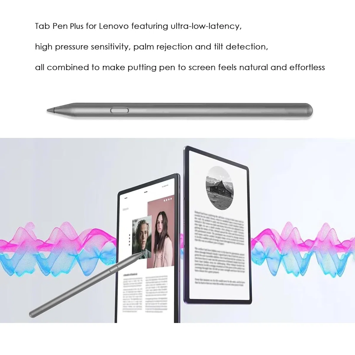 Tab Pen Plus per Lenovo Tab Pen Plus (AP500U/AP501U) Compatibile con Lenovo Tab P12 2023, Tab M10 Plus 5G, Tab M11, Tab K11, Tab K11 Plus, Y700, Legin Gen 3, supporta protocolli LPP2.0