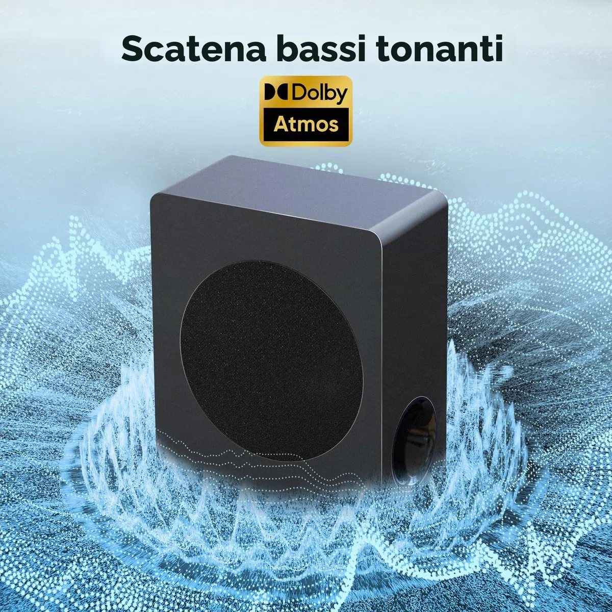 GEOYEAO Soundbar da 2,1 canali con sistema Home Theater Dolby Atmos