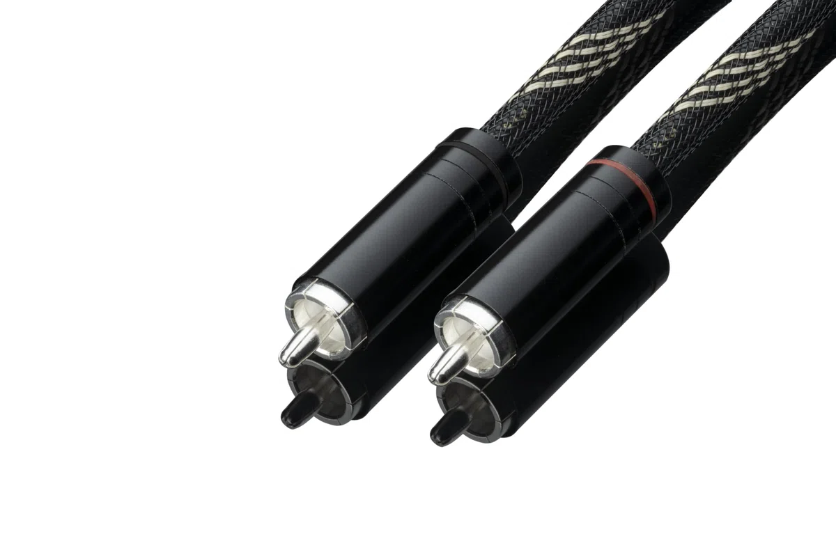 Pro-Ject Connect it Line DS RCA, cavo audio RCA di alta qualità con conduttore in rame OFC e connettori placcati in argento (0,82 m)
