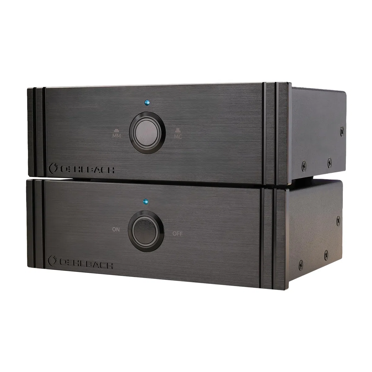 OEHLBACH Phono preamplificatore per MM & MC – Twin Amp Ultra | Basso rumore e senza distorsioni | Connettori RCA placcati in oro 24 kt | Ritardo di accensione, design HiFi compatto