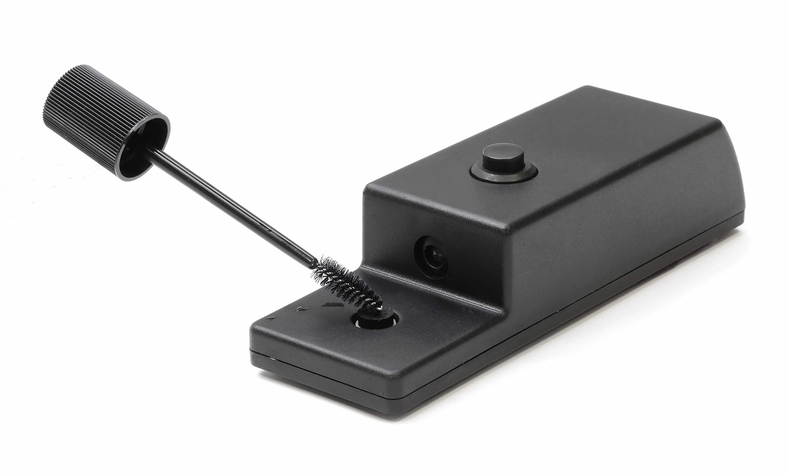 Dynavox HFC-50, pulitore elettrico per aghi per giradischi, incl. liquido di pulizia, funzionamento a batteria, nero
