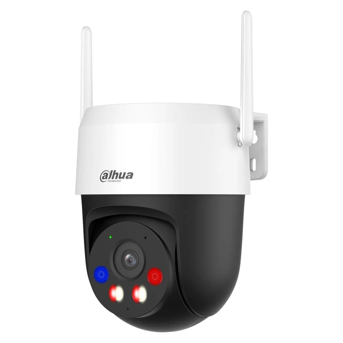 Dahua Picoo A2 - Telecamera di sicurezza WiFi da 5 MP con rilevamento di persone e veicoli, sirena, luci di allarme rosso-blu, monitoraggio intelligente, Wi-Fi 6, visione notturna, rilevamento di
