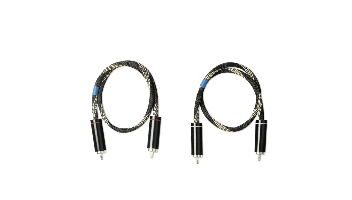 Pro-Ject Connect it Line DS RCA, cavo audio RCA di alta qualità con conduttore in rame OFC e connettori placcati in argento (0,82 m)