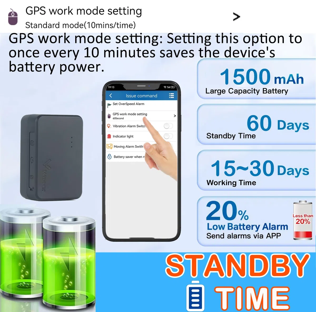 Micro Localizzatore per Auto Moto Bambini Nessuna SIM 60 Giorni di Standby GPS Tracker con APP Allarme Antifurto Tracciamento Globale in Tempo Reale GPS Tracker Nascosto Taiettoria storica Magnete