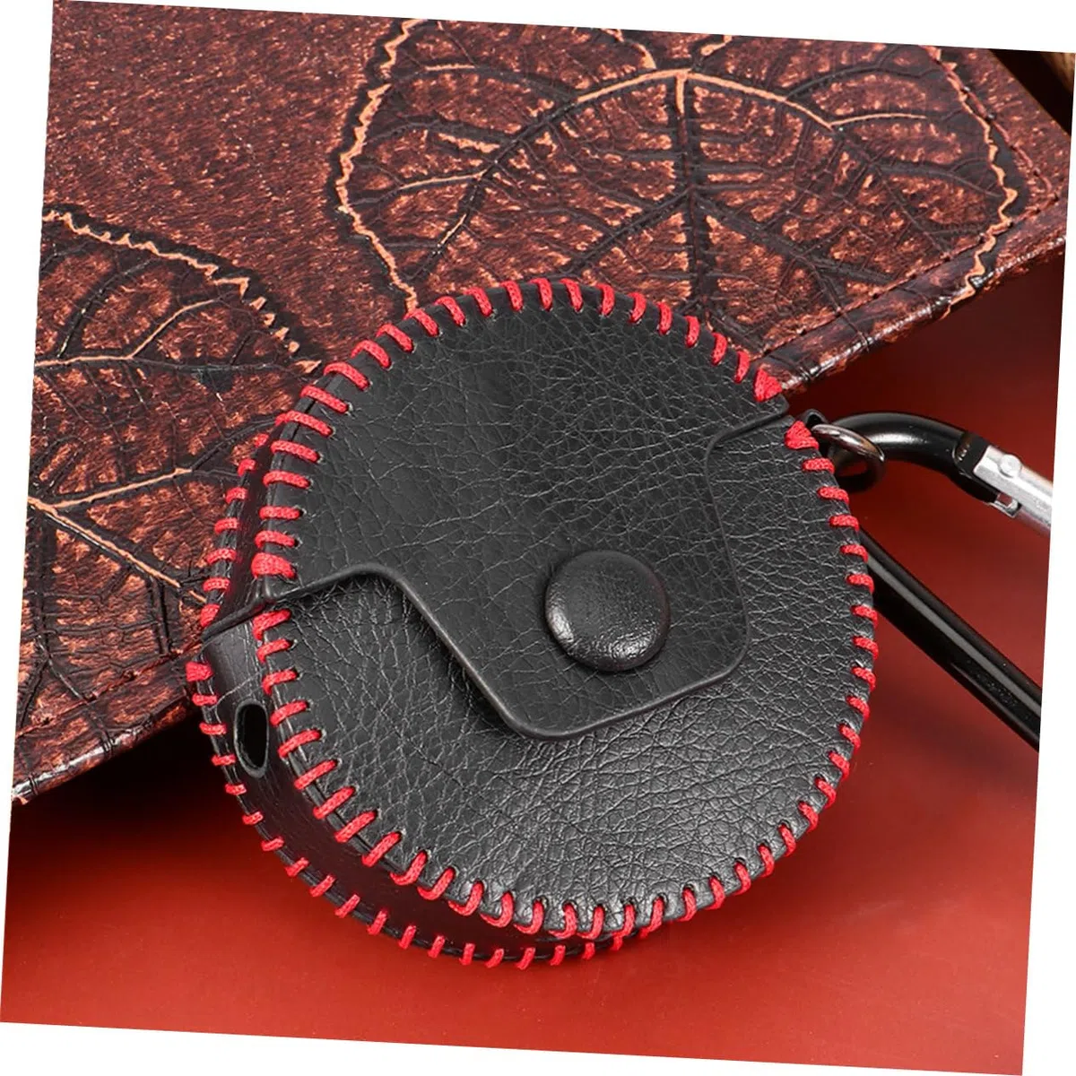 DOITOOL Custodia Per Auricolari in Pelle Da 3 Pezzi Design Vintage Antiurto Comoda E Delicata Sulla Pelle.