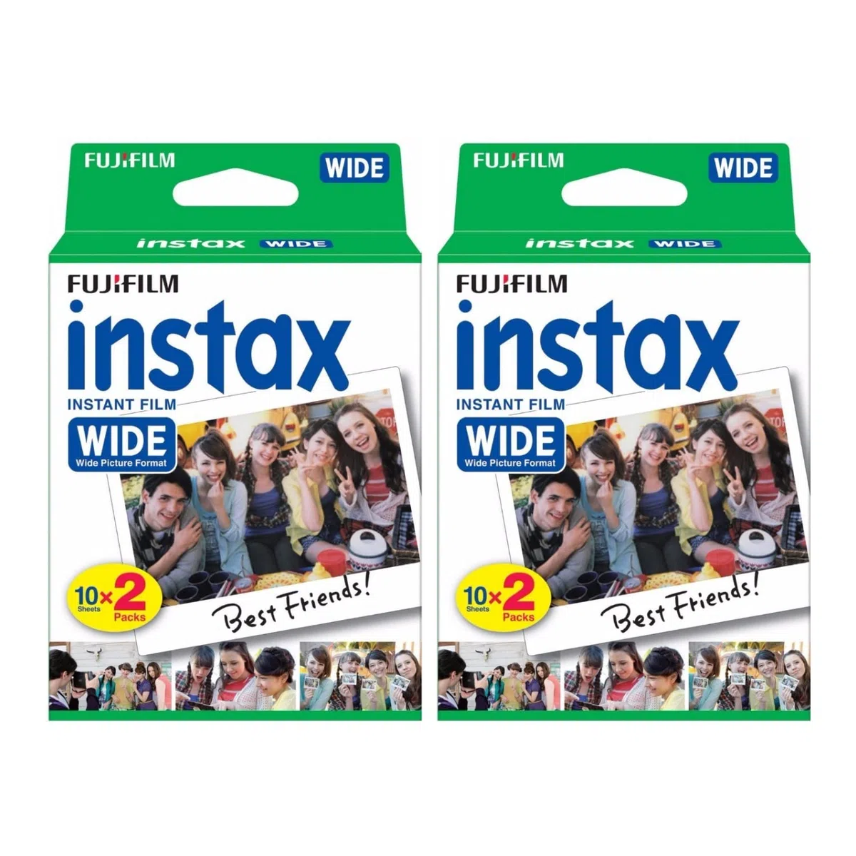 Fujifilm Fuji Instax Wide Film - 40 esposizioni per fotocamera Polaroid 210 200