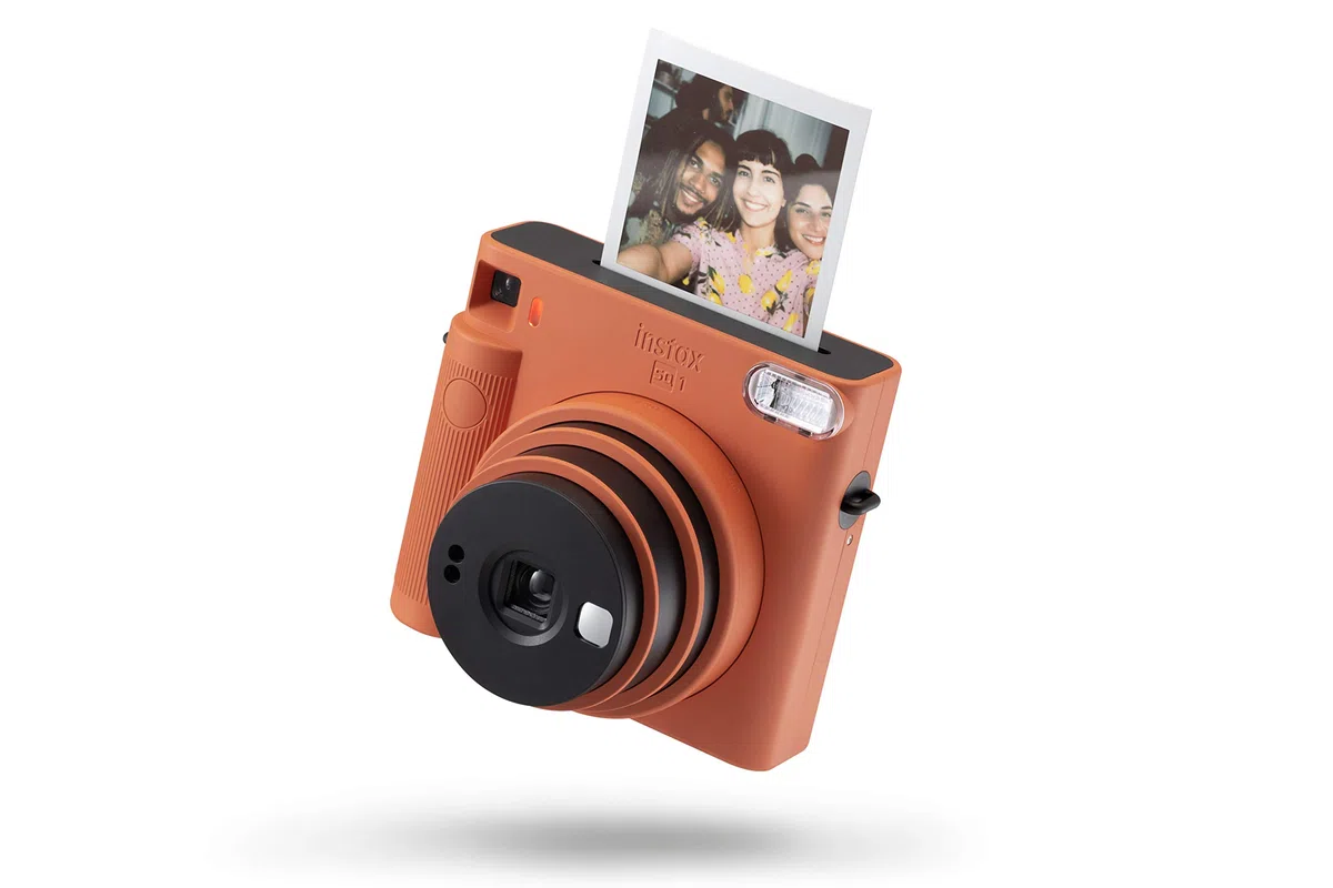 Fujifilm Instax Square SQ1 - Fotocamera istantanea (10 scatti), colore: arancione terracotta