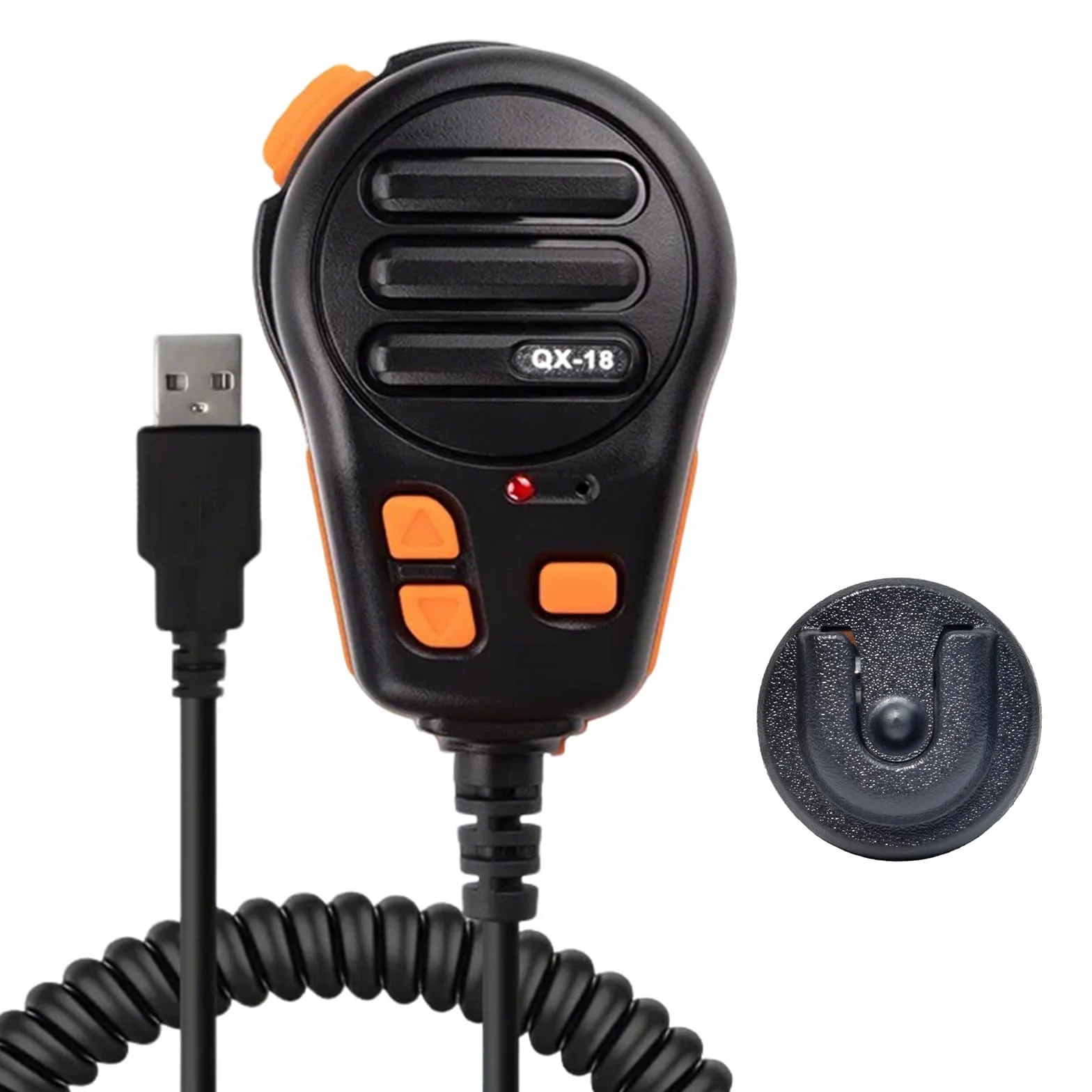 Microfono USB-A, microfono PTT e chiave programmabile per simulatore di camion americani, PC, laptop, cellulari, giochi per PC con supporto per microfono e software di programmazione (con