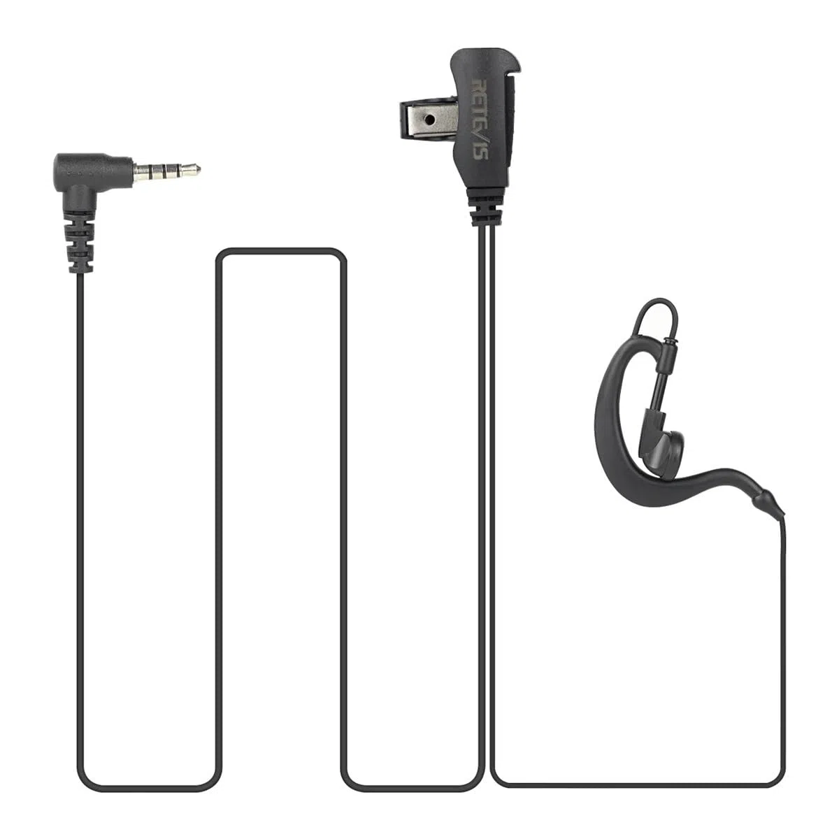 EEY002 Auricolare for Gancio Auricolare da 3,5 mm for ago Singolo for Microfono PTT Adatto for RETEVIS RT22P RT622P RB619 RB19 B63S B3S(10 PCS)